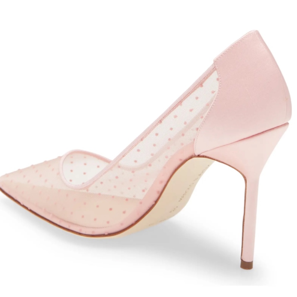 NIB $795 Manolo Blahnik BB Swiss Dot Pointed Toe Pump in Pink - size 10 / 40! - Picture 3 of 16